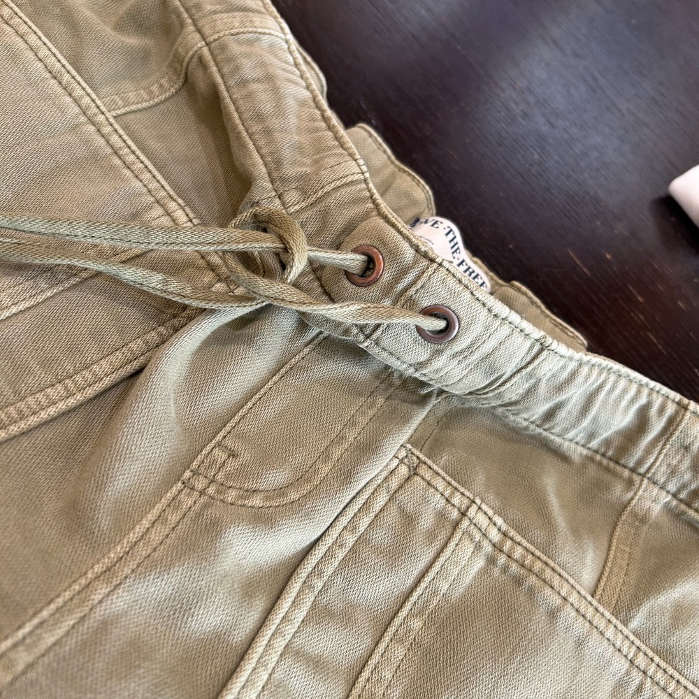 Free People Olive Green Cropped Utility Pants - Picture 12 of 12